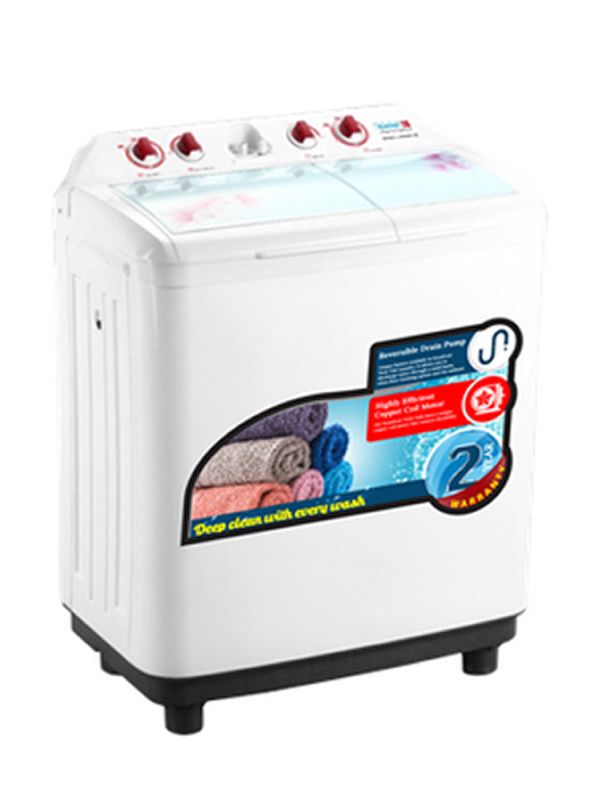 SCANFROST 8KG SEMI AUTOMATIC TWIN TUB WASHING MACHINE - SFSANTTB8